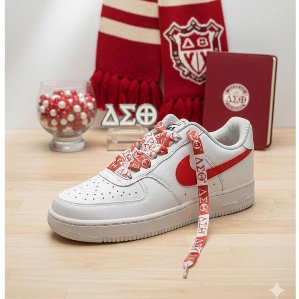 Delta Sigma Theta Shoelaces, Sorority Greek Sneaker Laces, DST Sister Gift